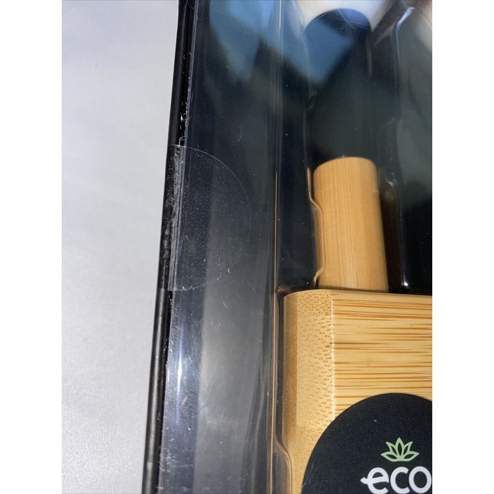 Eco Sanctuary Makeup Brush Set Of 6 & Holder( Bamboo Brush Stand) Black - Picture 2 of 9